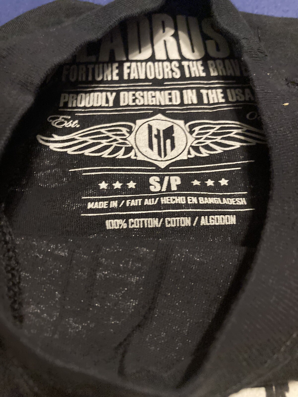 HeadRush Carlos Condit T-Shirt NBK - Small Signed Fortune Favors The Brave gallery