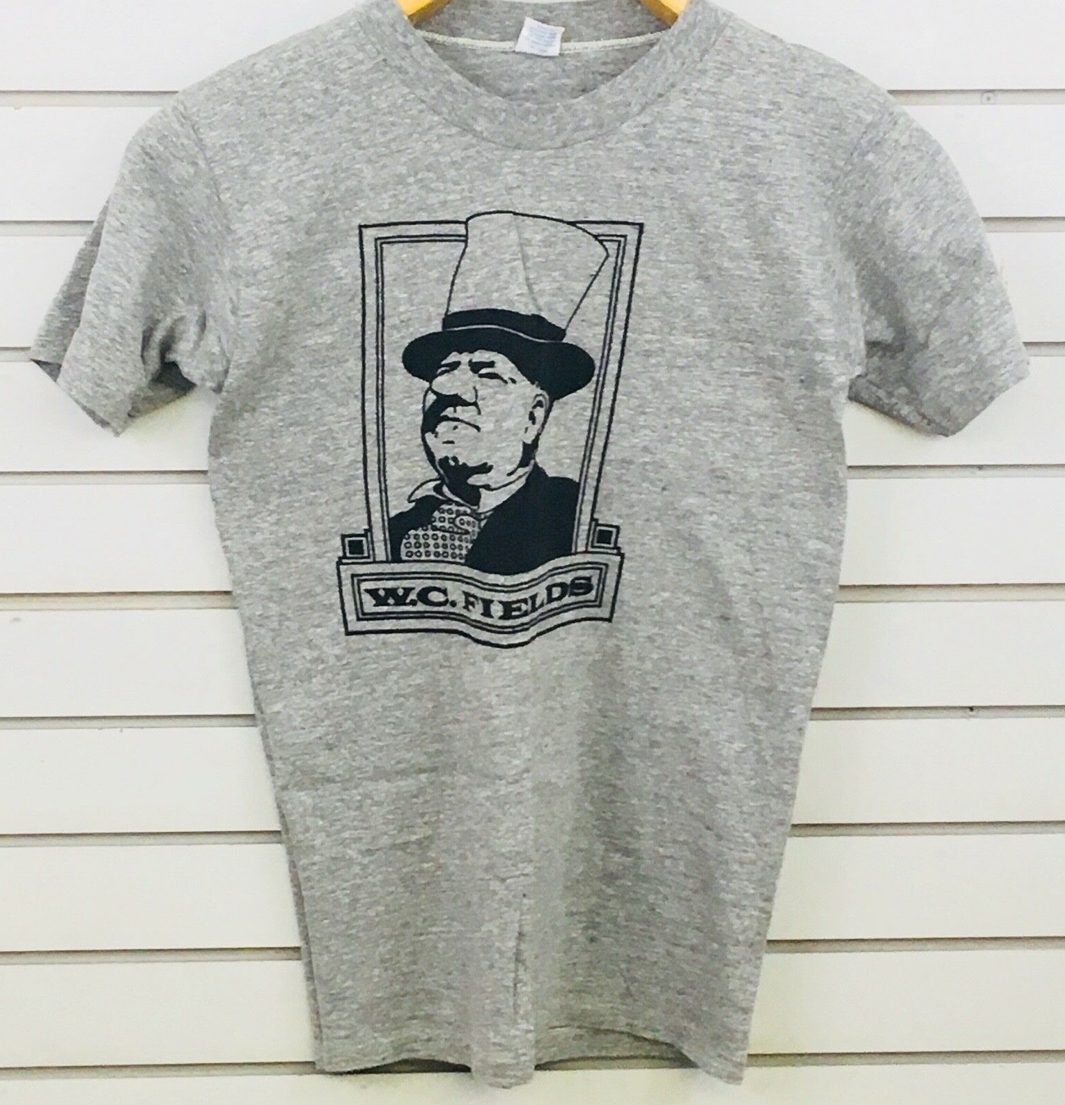 Vtg Artex W.C. Fields T-Shirt Adult M (38-40) Tee Shirt Heather Gray S Fit gallery