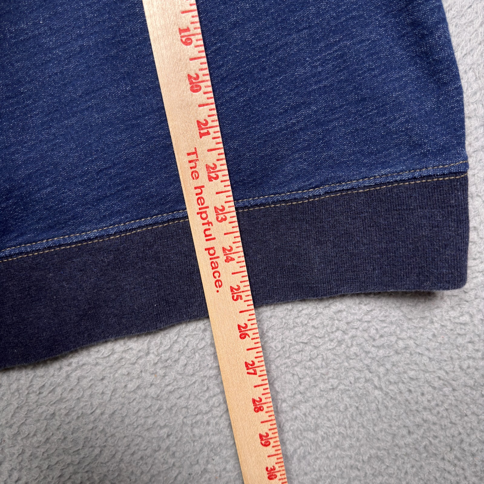 American Eagle Thermal Shirt Mens XL Blue Raglan Sleeve Long Sleeve Preppy gallery