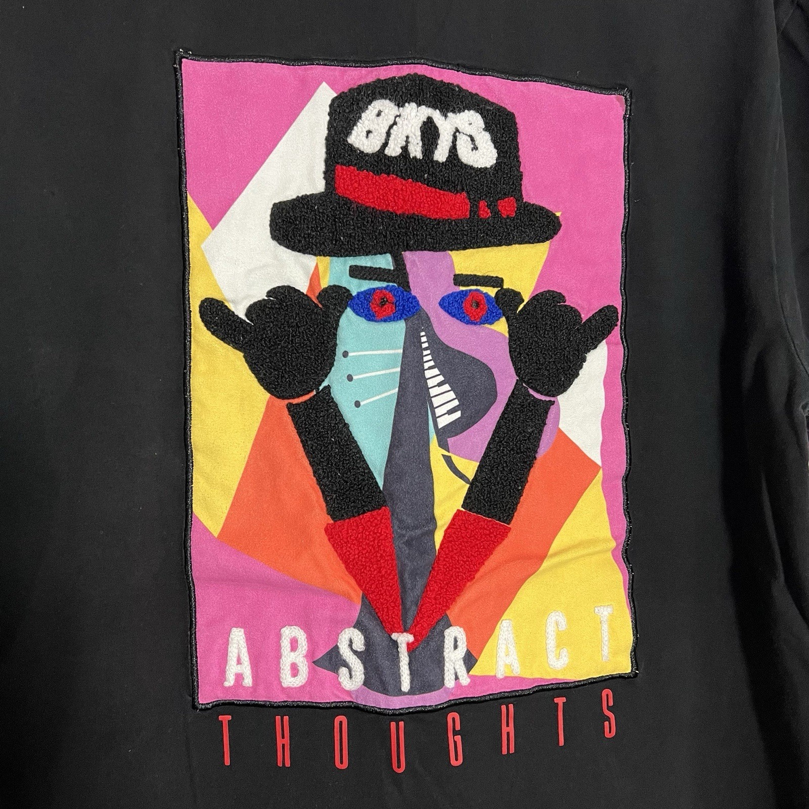BKYS Abstract Thoughts Black Multi Color Short Sleeve T-Shirt Mens Medium gallery