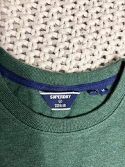 Superdry Baseball Embroidered Patch Graphic Men’s M Tshirt Athletic Wear Premium