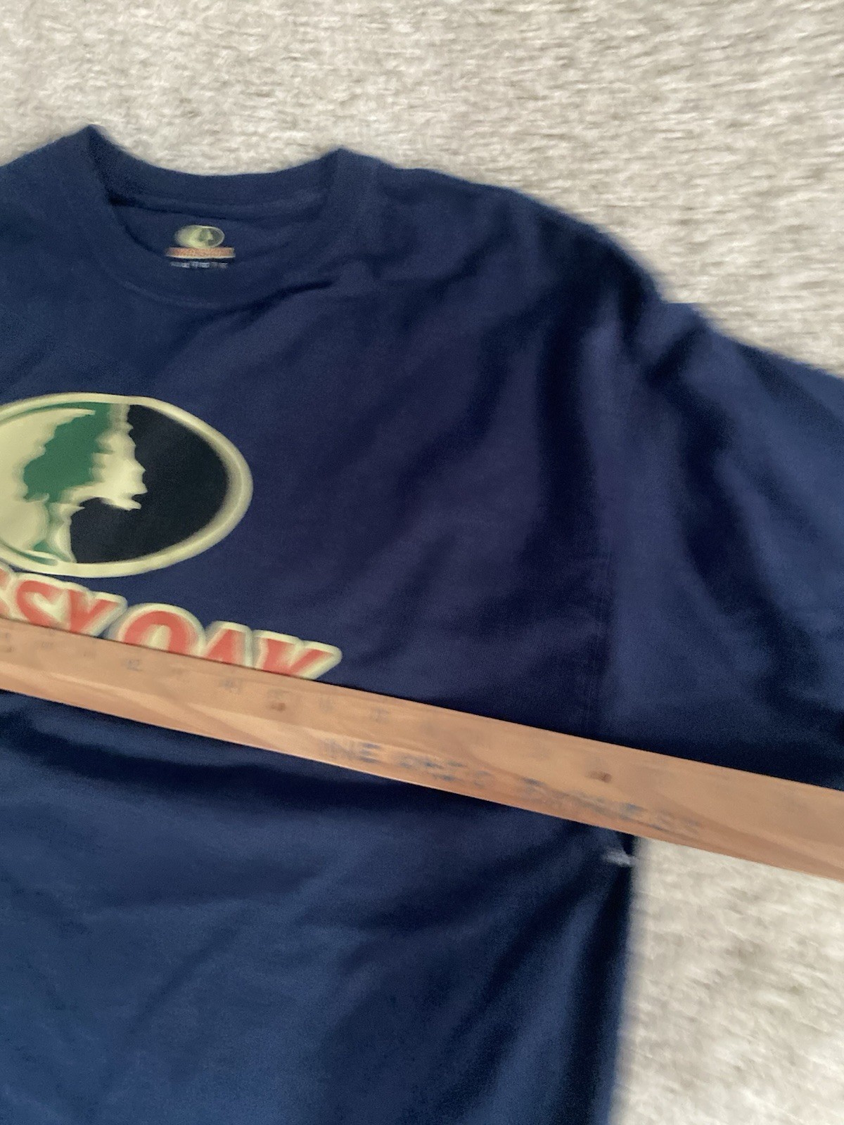 Mossy oak shirt adult extra large 1XL blue short sleeve crewneck outdoor mens ** gallery