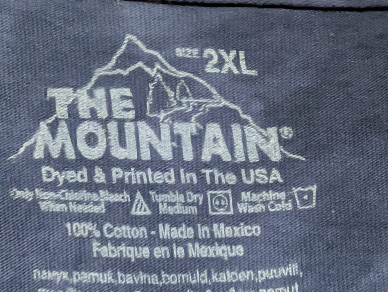 The Mountain Men's T-shirt Blue Dean Russo Cocker Spaniel Retired Logo 2XL #5002 gallery