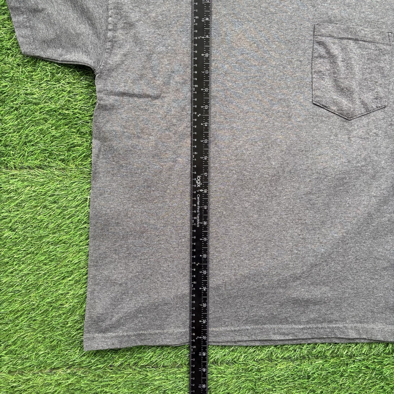 VTG 90’s Russell Athletic Pro Cotton Heavyweight Pocket Tee Blank Gray Men’s M gallery