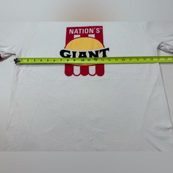 Vintage Y2K tee Nation’s giant hamburgers large red hippie festival (bin KK5) gallery
