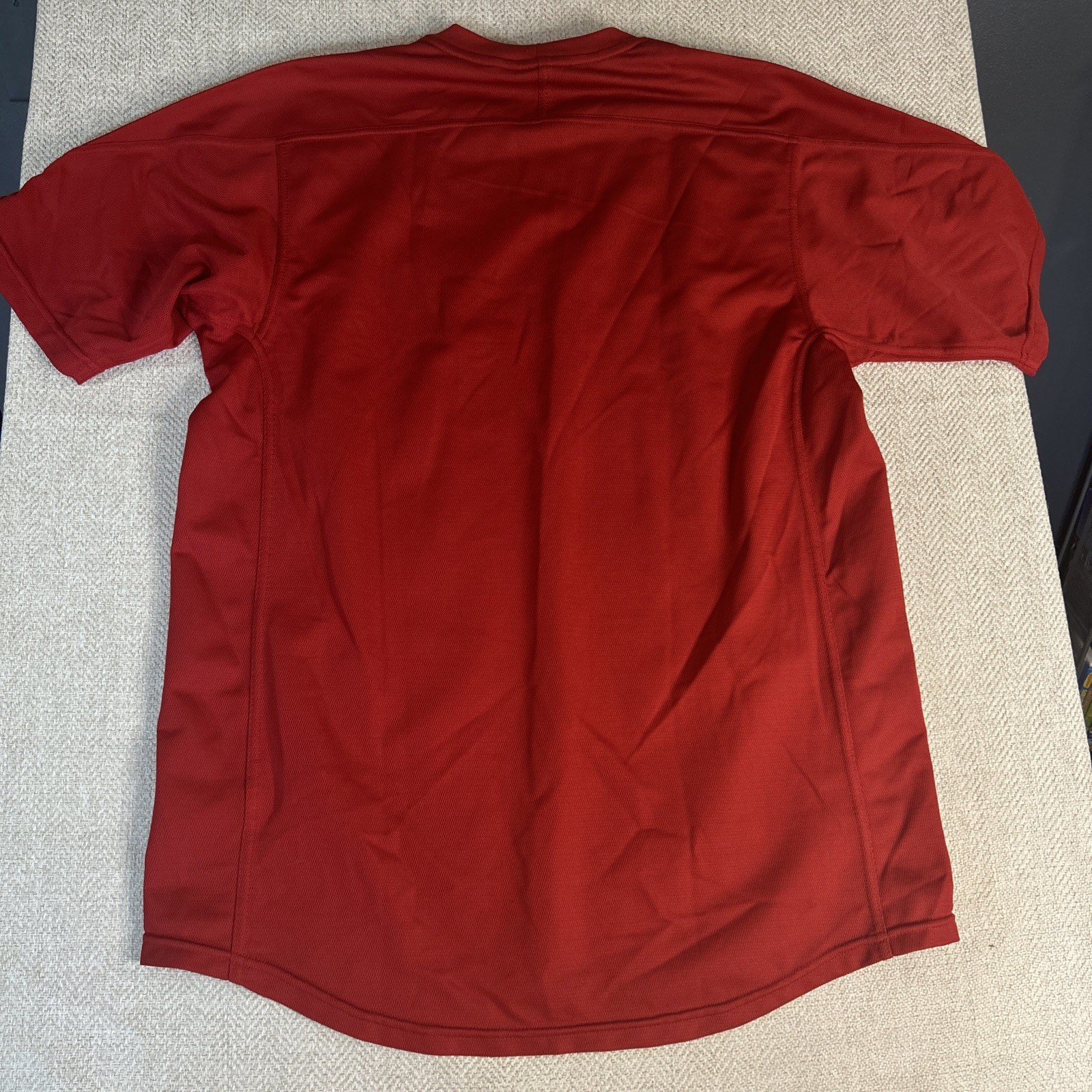 Men's NIKE Pro Training Pull-On Crewneck Red Light Poly T-shirt - Large gallery