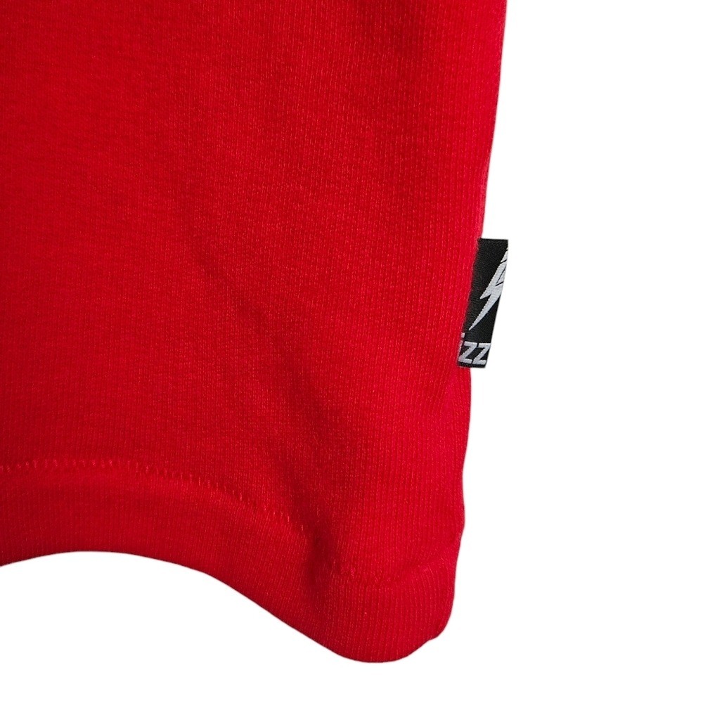 Izzue Red Common People Distressed Short Sleeve Sweatshirt M Medium gallery