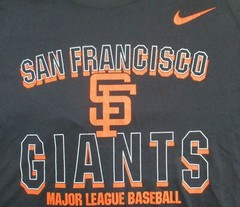 SAN FRANCISCO GIANTS MAJOR LEAGUE BASEBALL NIKE DRI-FIT T-SHIRT – SIZE M