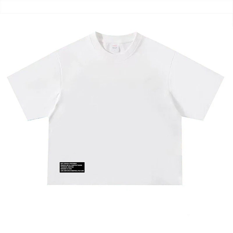 Men's Cotton Heavyweight Oversized Boxy Style Casual T-Shirt Summer Streetwear gallery