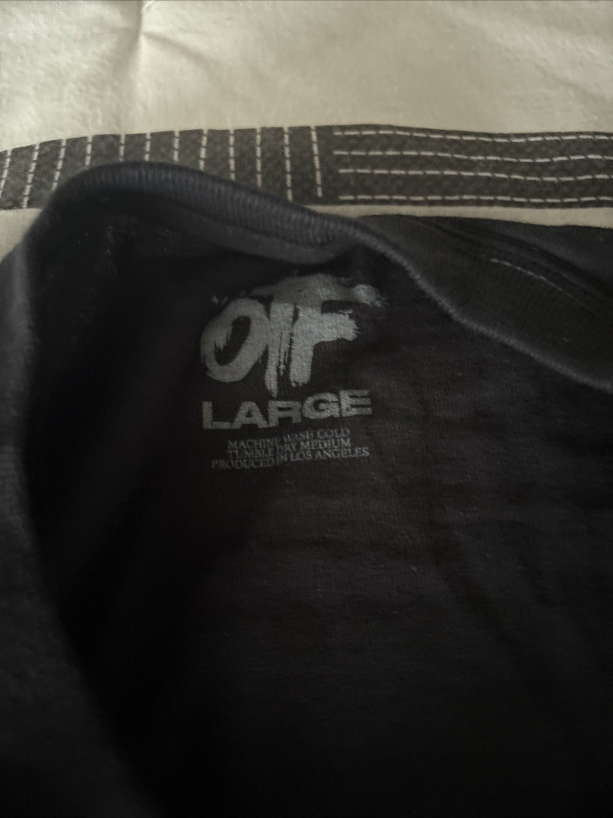 All black OTF merch white lettering MENS SIZE LARGE gallery