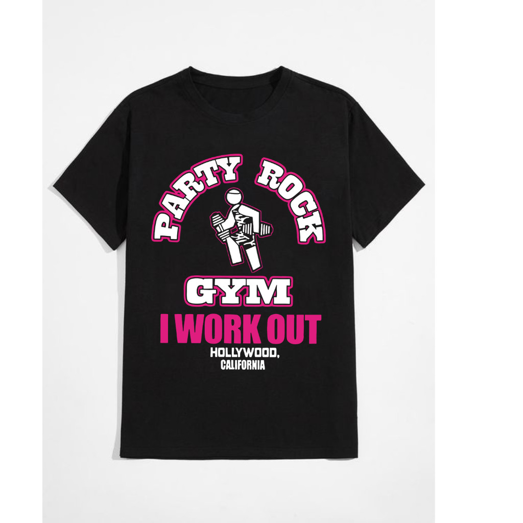 Party Rock Gym “I Work Out” Men’s T-Shirt (Size S–5XL) gallery