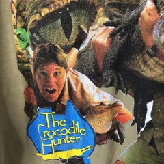 Steve Irwin Crocodile Hunter Shirt Mens 3XL Green Comfort Colors 90s Crikey