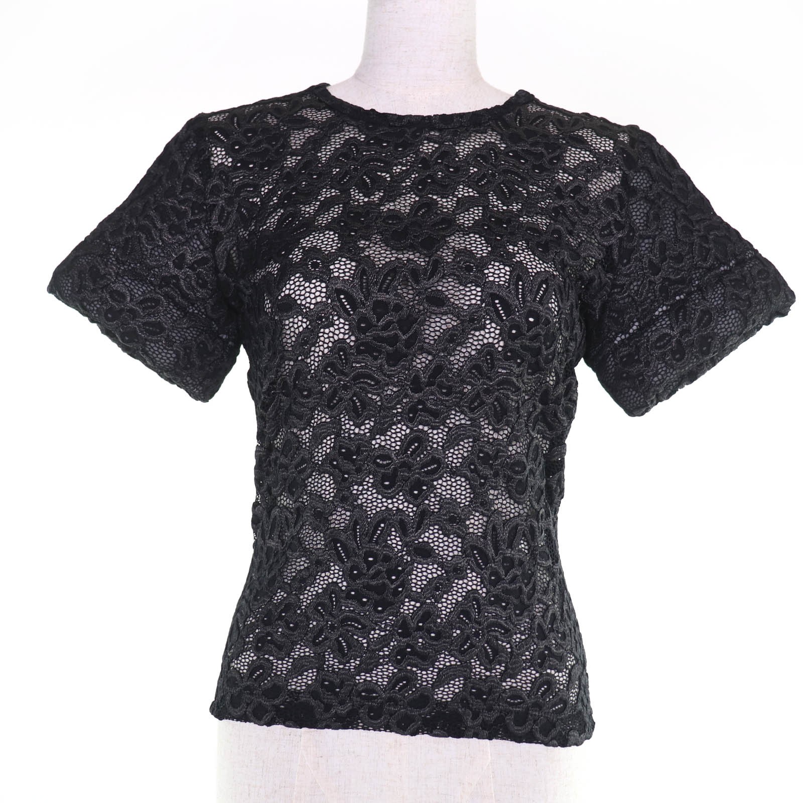 Louis Vuitton Floral Lace Nylon Blend T Shirt - DUTY FREE gallery