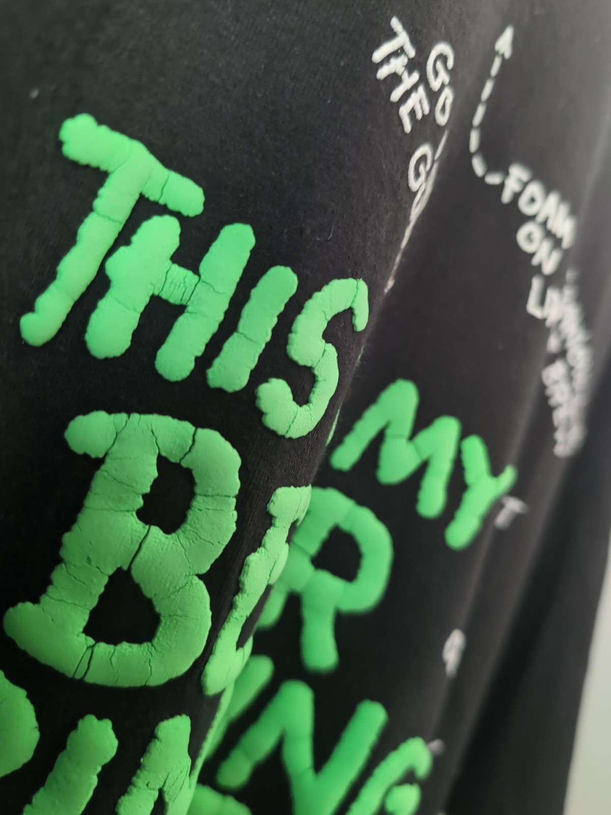 Vtg 90s This Is My Beer Drinking Shirt Black T Shirt XL 2 Sided Novelty Alcohol gallery