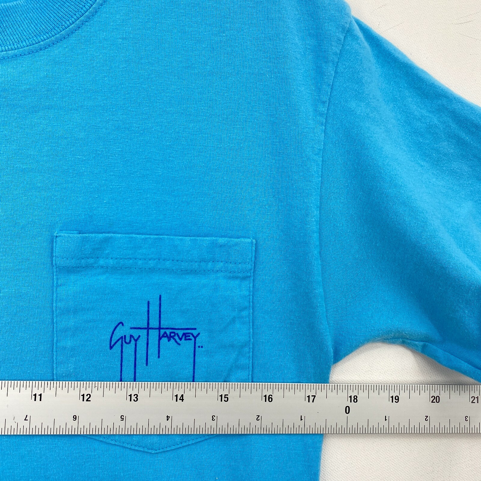 Aftco Guy Harvey T-Shirt Mens Small Blue Big Graphic Crawdad Short Sleeve gallery