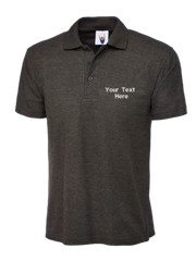 Personalised Custom Embroidered Classic Polo Shirt your text unisex workwear