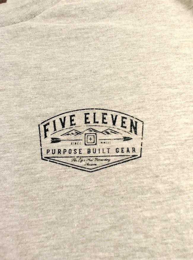 5.11 Tactical Shirt Mens L Gray Purpose Built Gear Graphic Crew Neck Tagless gallery