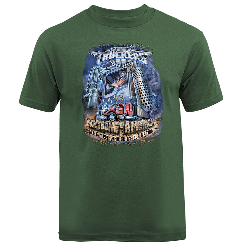 Truckers Backbone of America American Pride Patriot Patrioti T-shirt