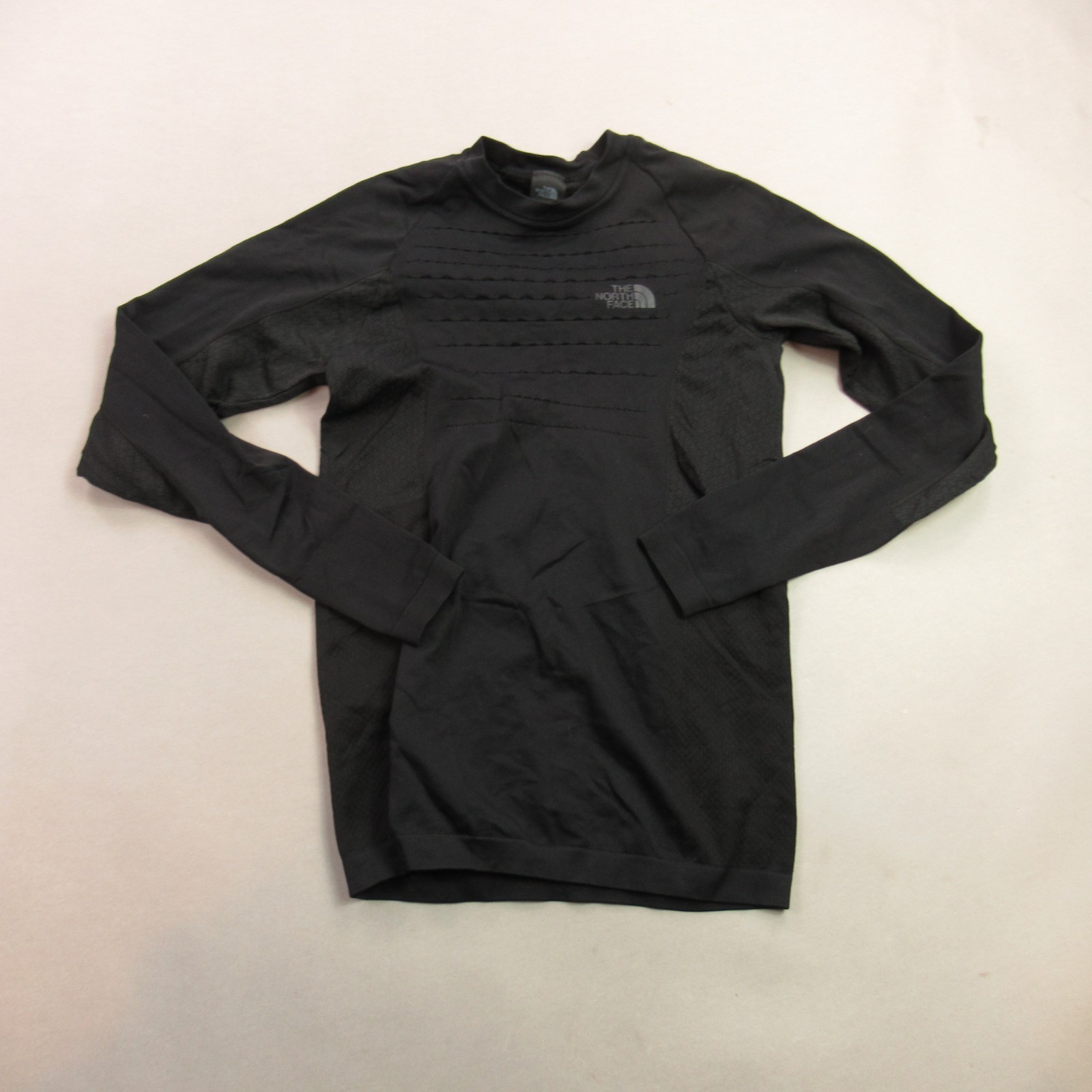 North Face Shirt Mens Small Long Sleeve Crew Neck Black Casual Pullover gallery