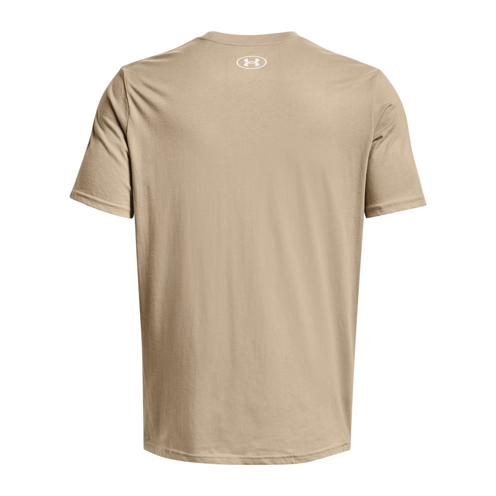 Under Armour 1361903 Men's UA Stacked Logo Fill S/S T-Shirt, City Khaki, Medium gallery