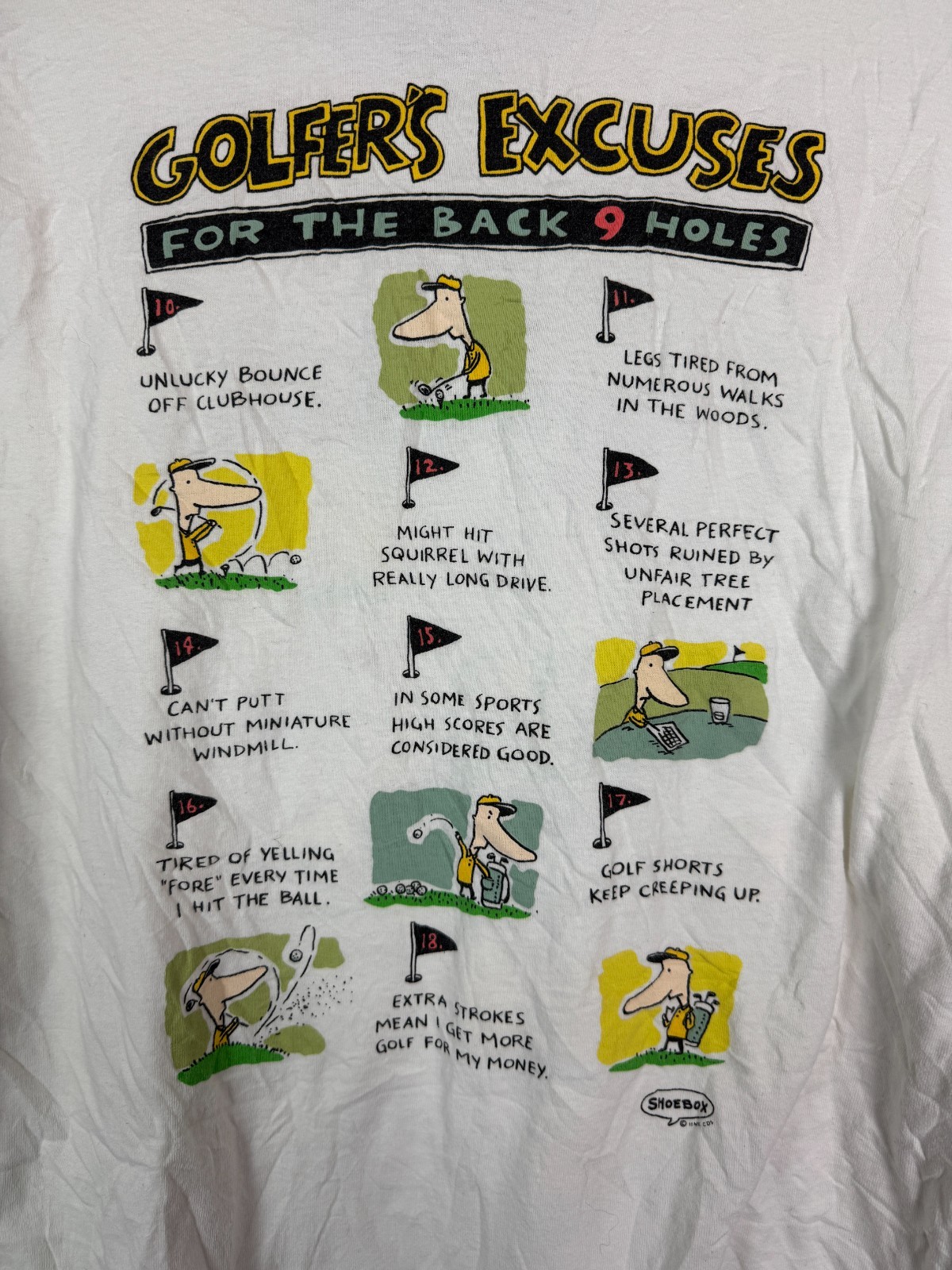 Vintage Silver Mountain Sportswear TShirt White Mens XL Golf Cartoon Funny 90s gallery