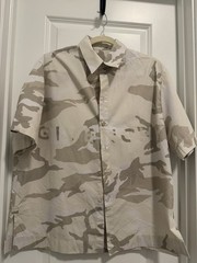 Givenchy men’s button down shirt sleeve Size: large camo summer shirt