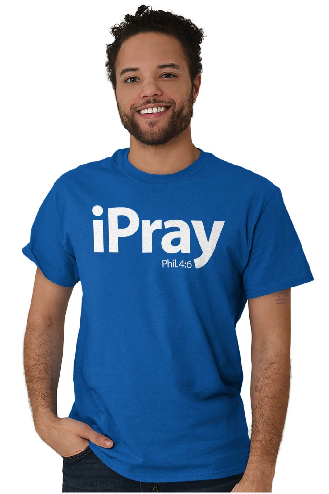 I Pray Religious Philippians Christian Bible Womens or Mens Crewneck T Shirt Tee gallery