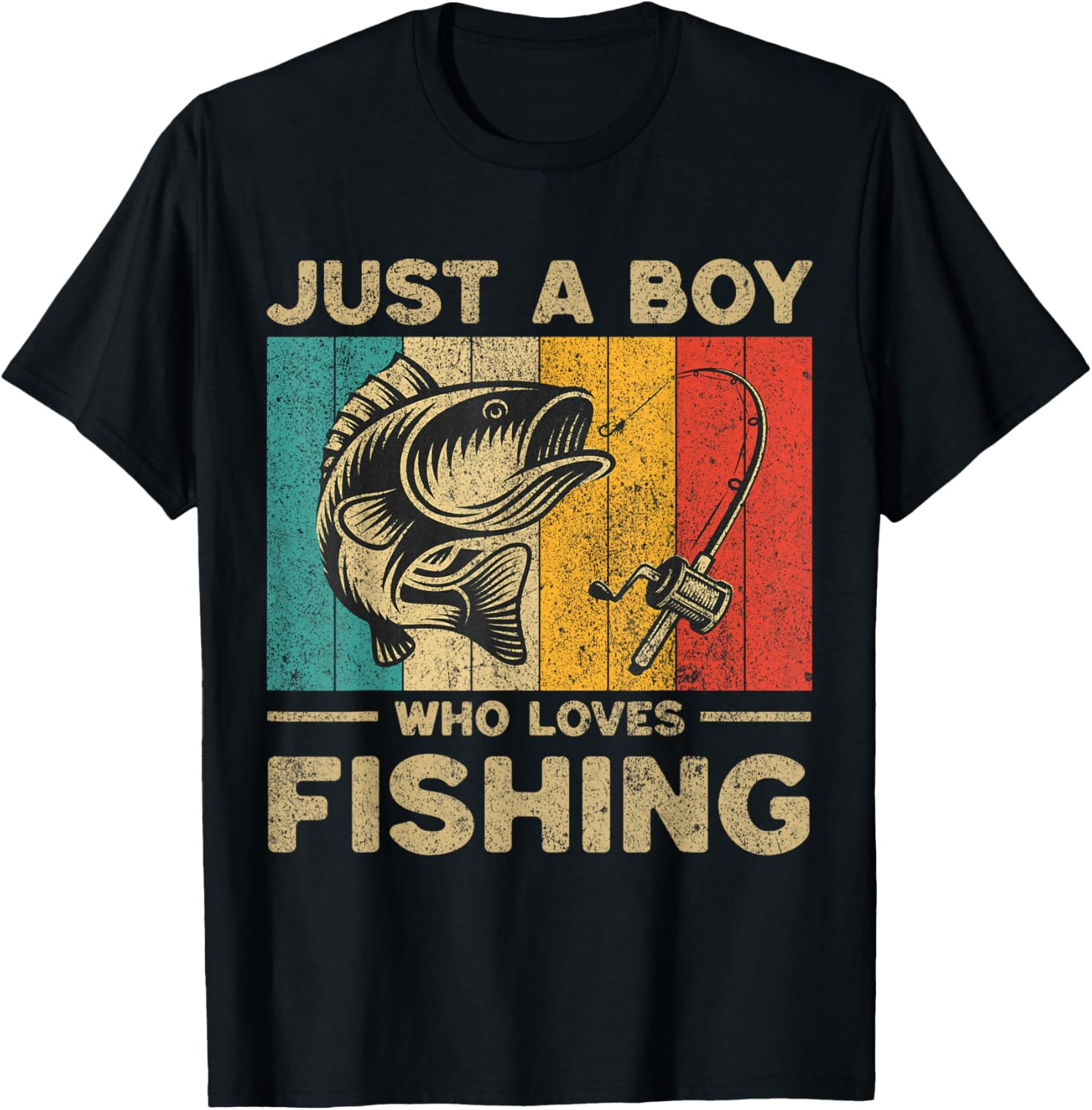 Funny Vintage Fishing Jokes Boys Fisherman Bass Fish T Shirt gallery