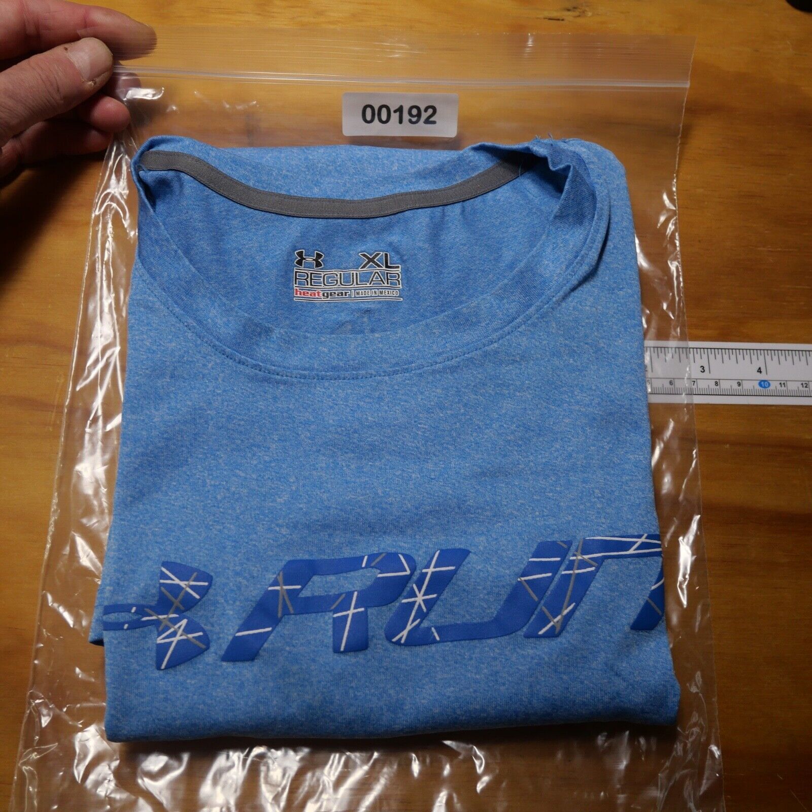 Under Armour Run Heatgear Loose Fit Men's Size XL Solid Blue Crew-Neck T-Shirt gallery