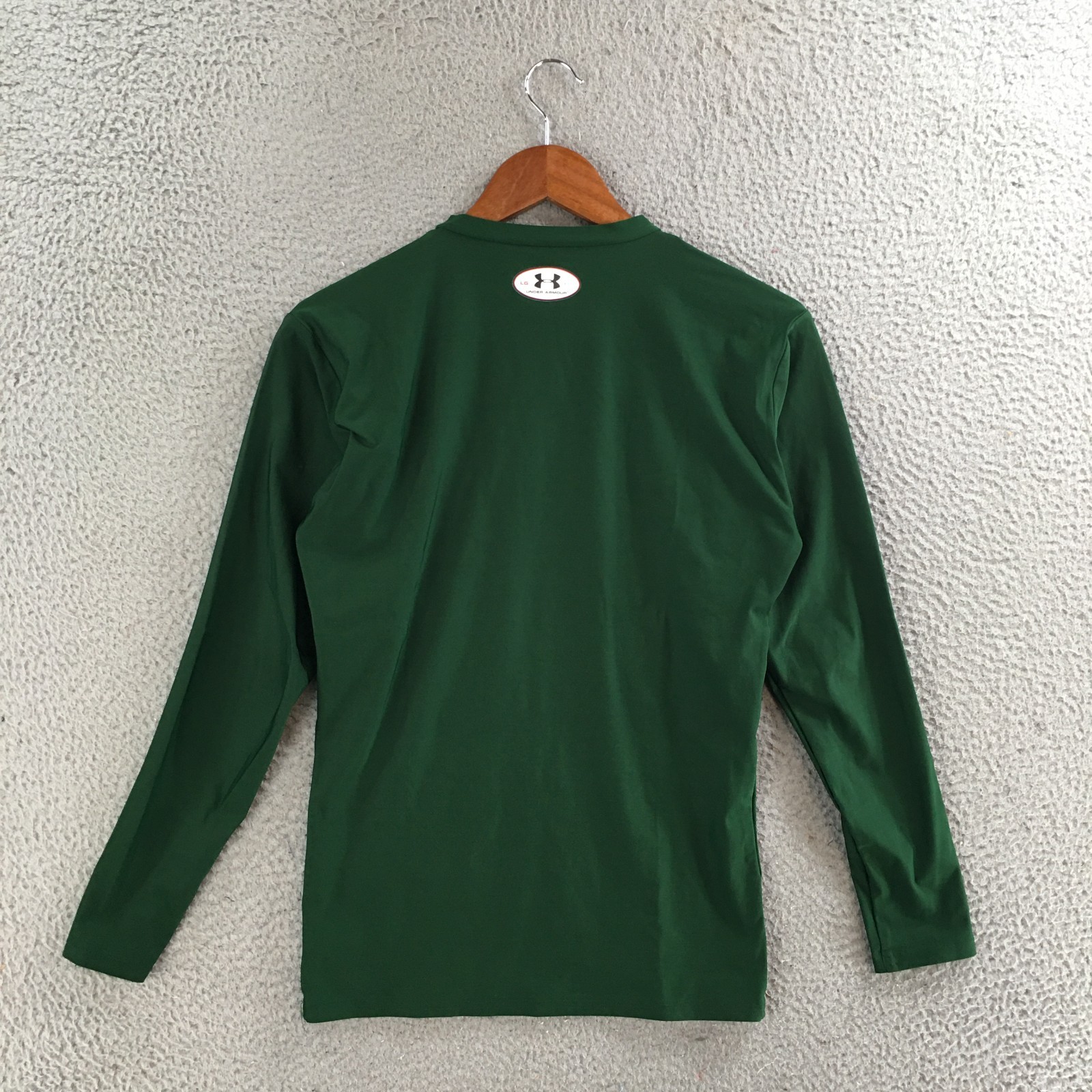 Under Armour Activewear Long Sleeve T-Shirt Mens Large Athletic Crew Neck Green gallery