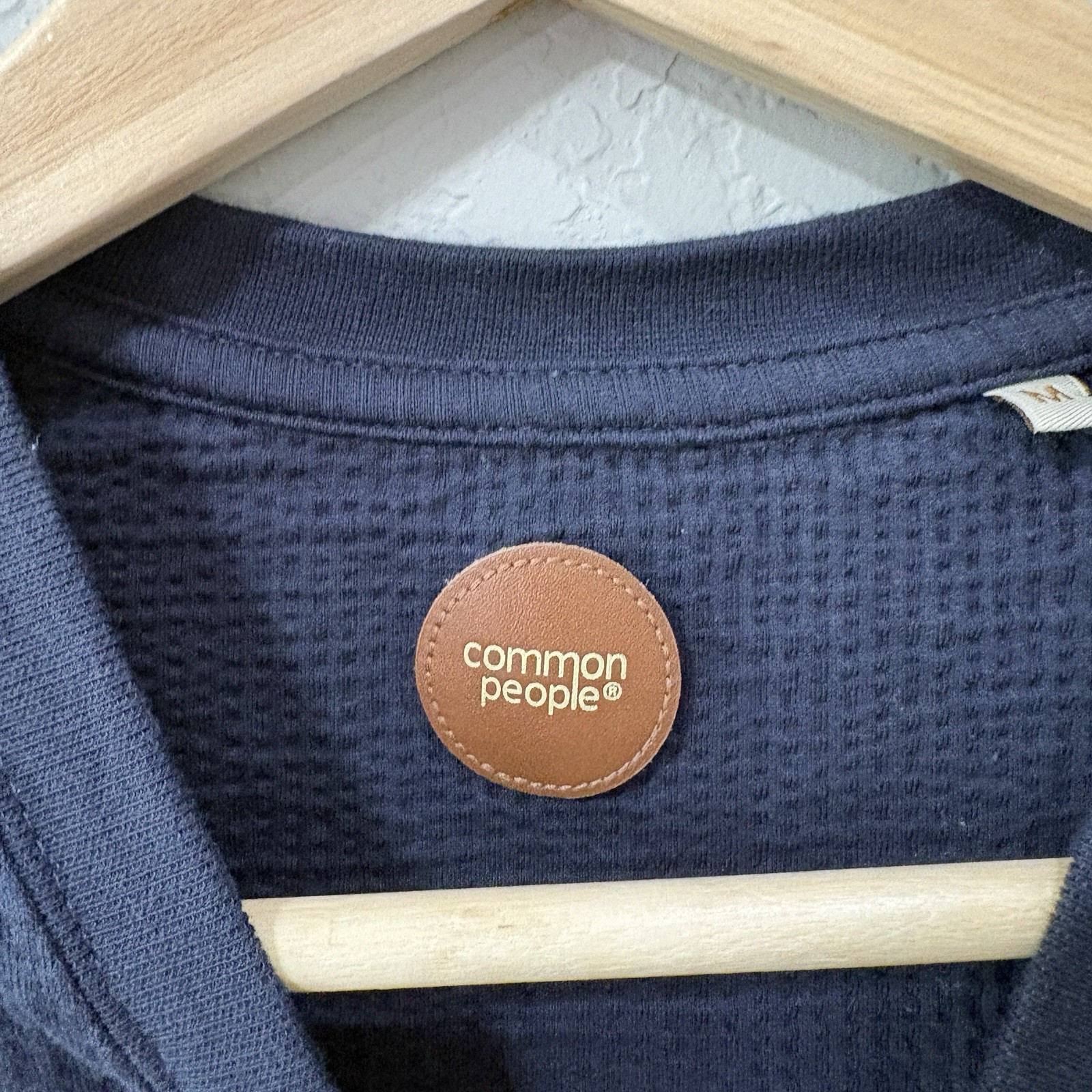 Common People Ottoman T Shirt Medium Blue Short SleeveTextured Elevated Basics gallery