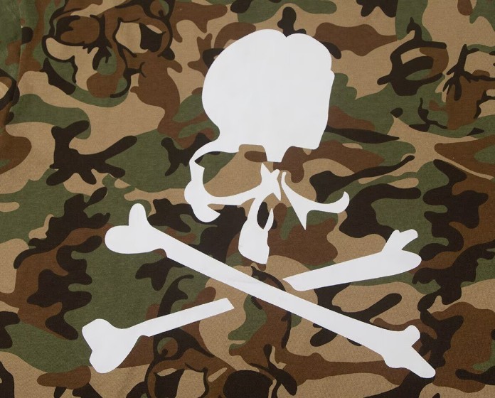 New Mastermind High Street Camouflage Splice Skull Cotton Short Sleeved T-shirt gallery