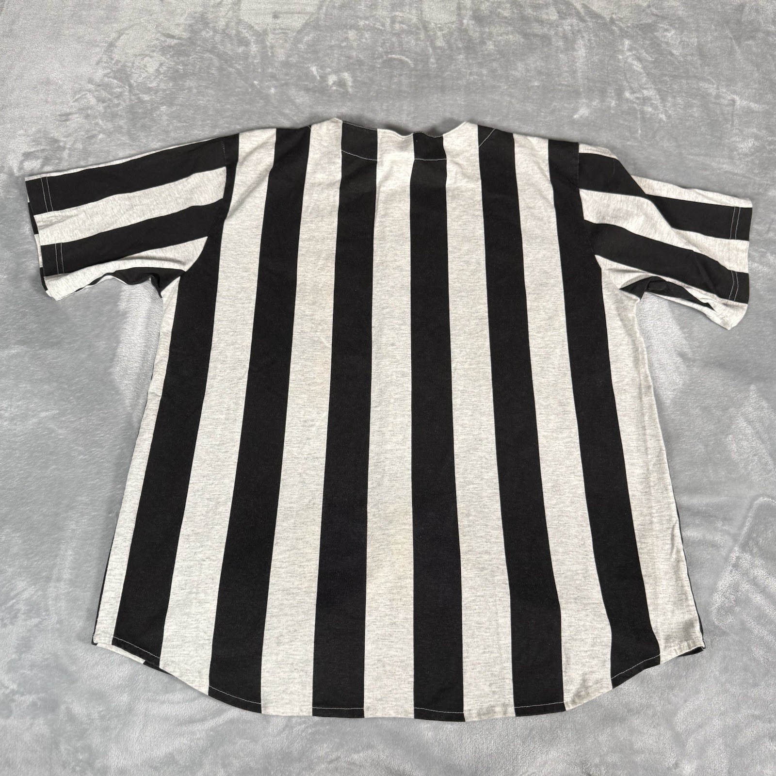 Vintage Brookyln Baseball Jersey Shirt Mens L Cotton Striped Made In USA 90s gallery