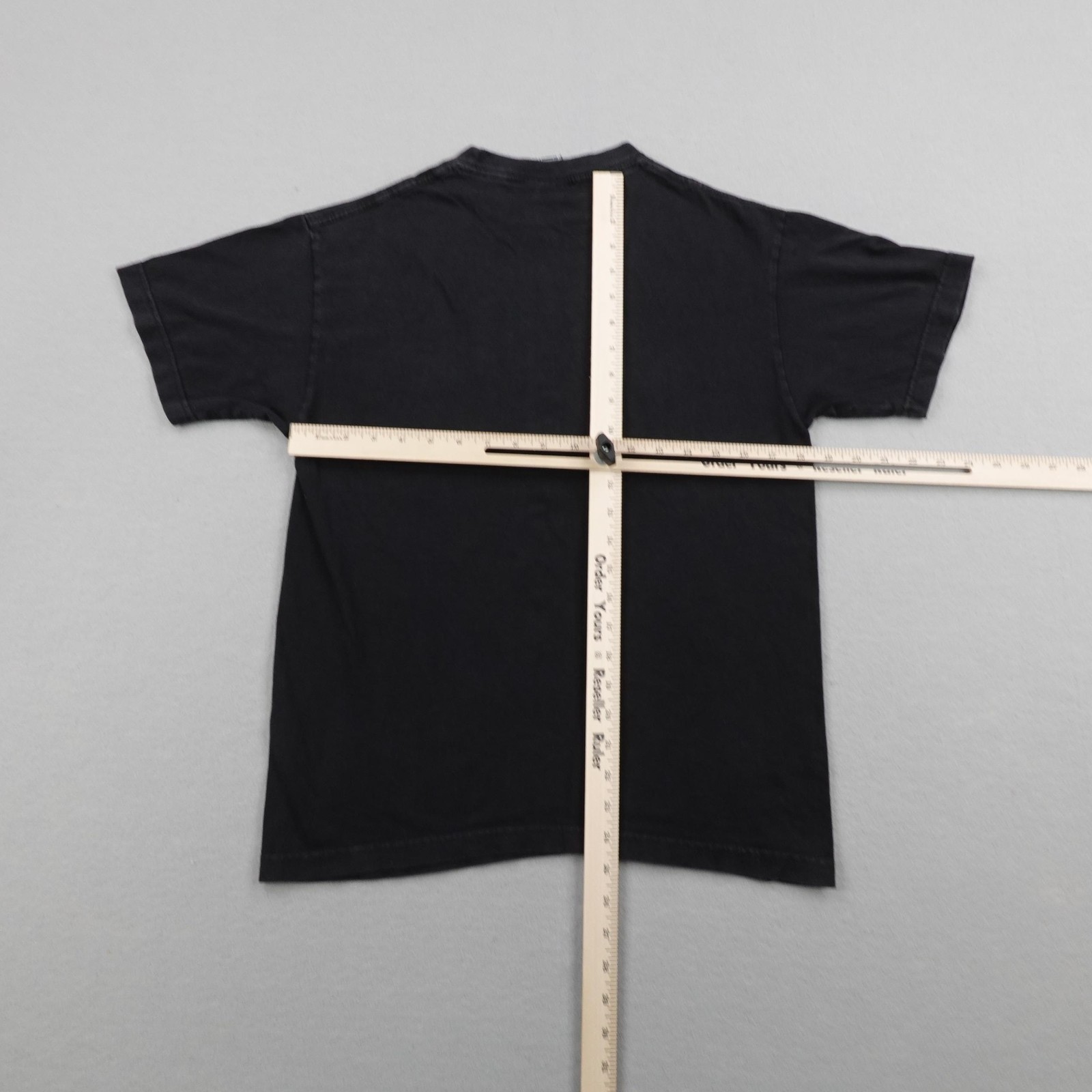 Vintage Famous Stars & Straps Shirt Mens Medium Black Silver Wings Big Logo Y2K gallery