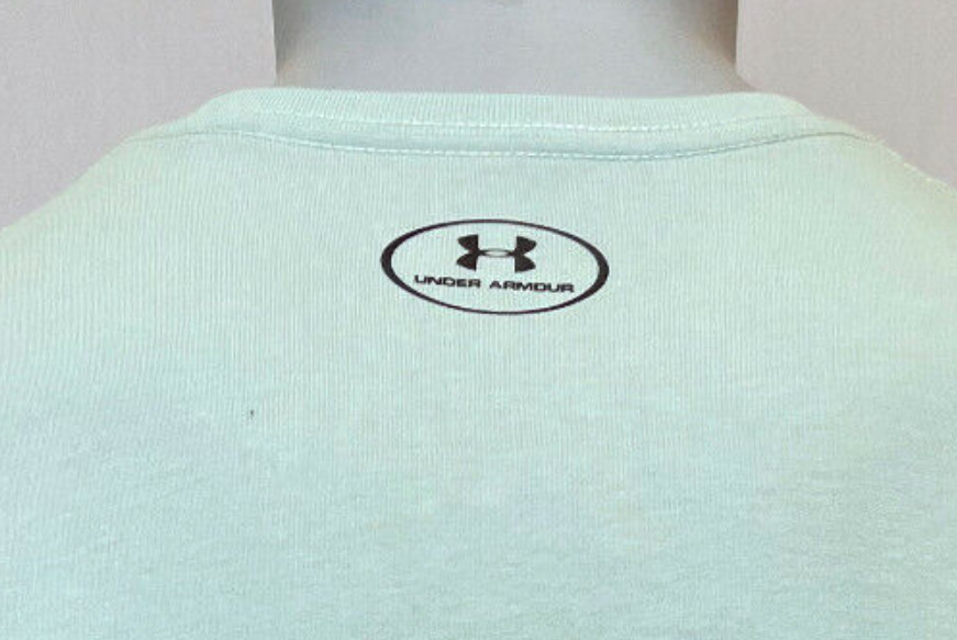 Under Armour Shirt Mens Small Medium Large Green Gray Athletic Fit Logo gallery