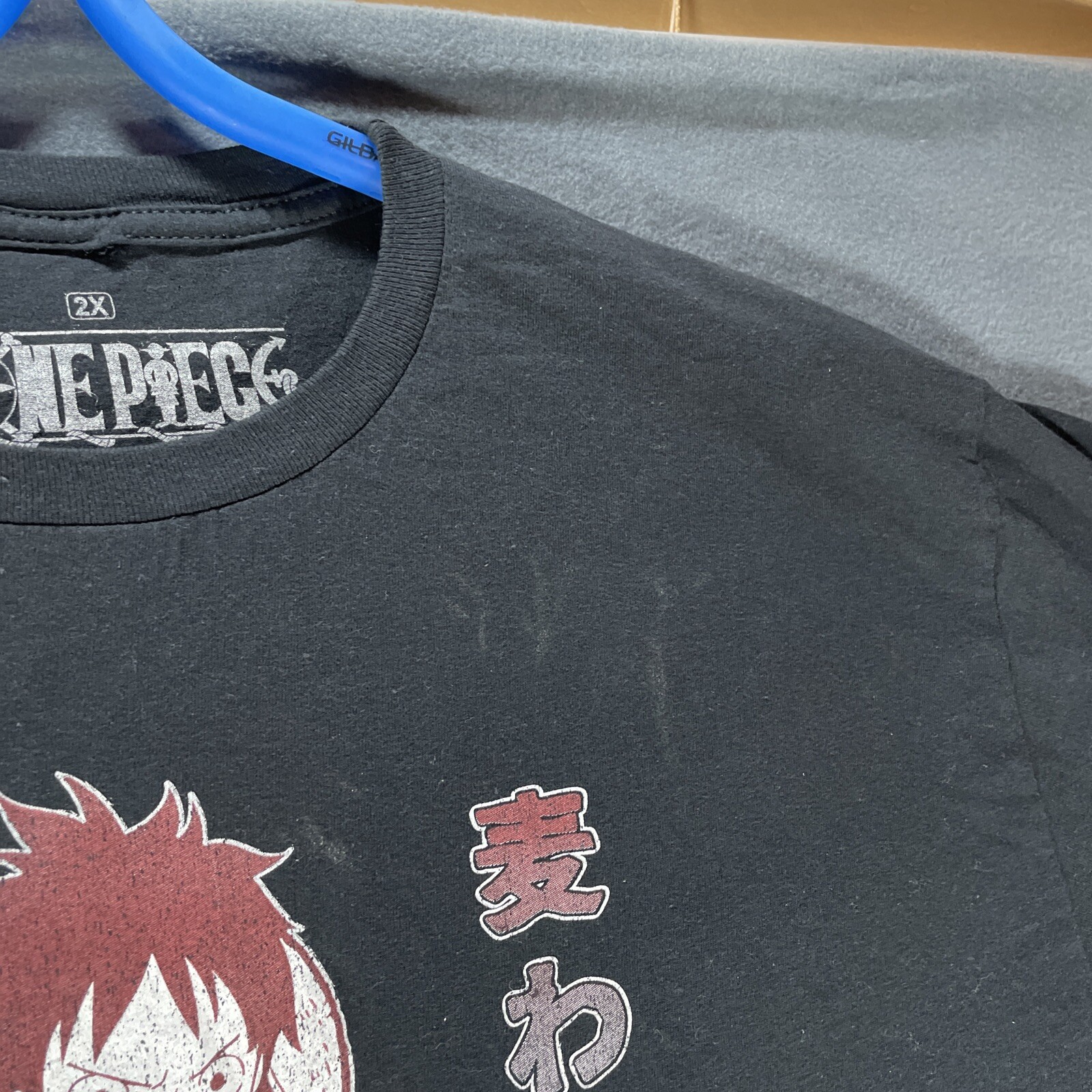 One Piece Luffy Graphic Shirt Men Adult 2XL Black Anime TV Show Ripple Junction gallery