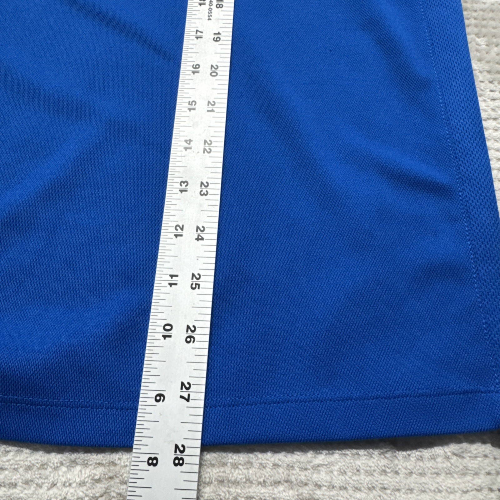 Tek Gear Performance Polo Long Sleeve Shirt, Men's Size Medium, Blue, gallery