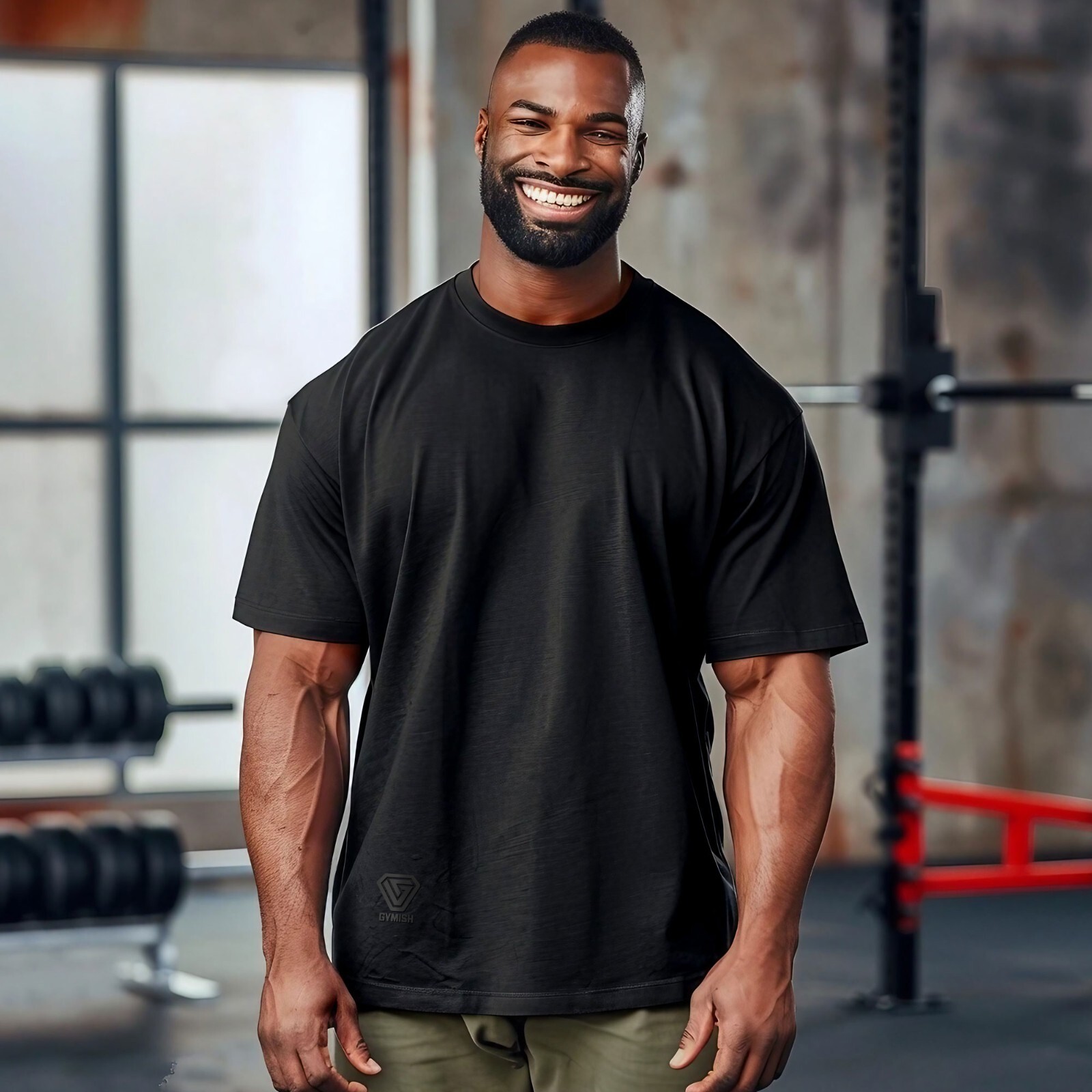 Gymish Men's Oversized Modern, Popular – Trendy, Stylish, Comfortable Tee. gallery