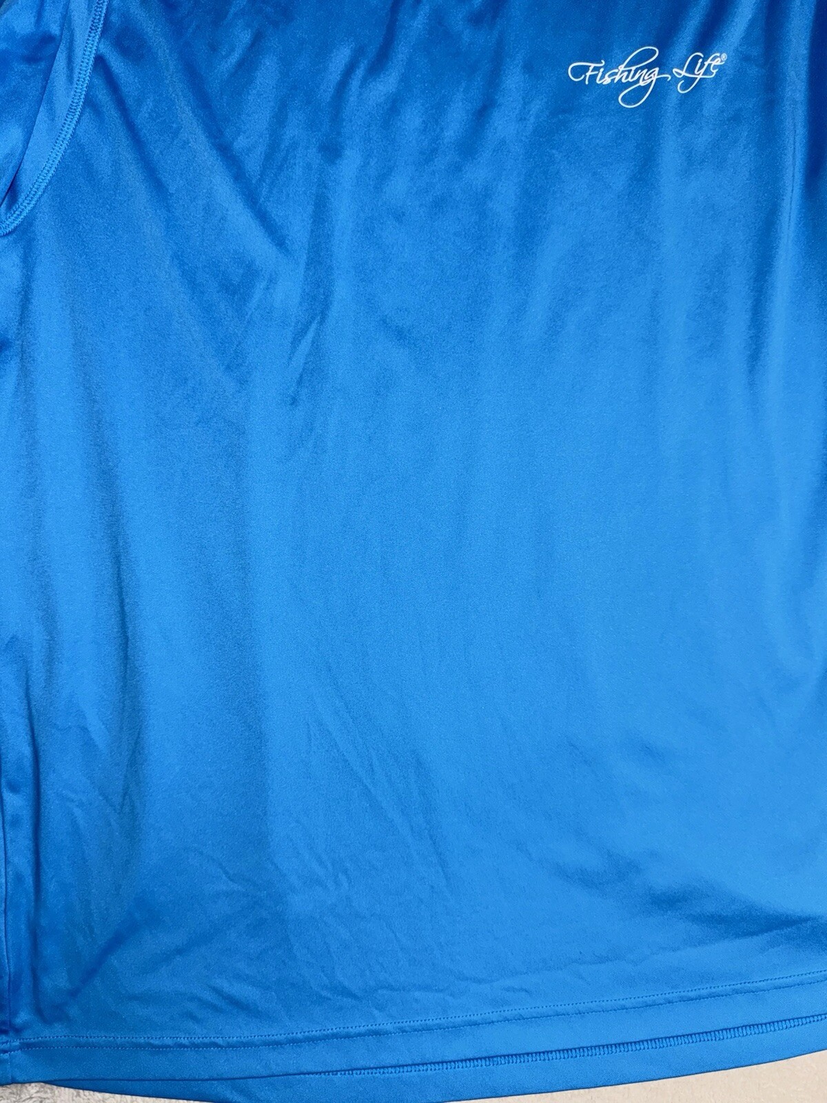 Fishing Life Shirt Men’s XL Blue Fishing Fisherman Long Sleeve Tee Casual gallery