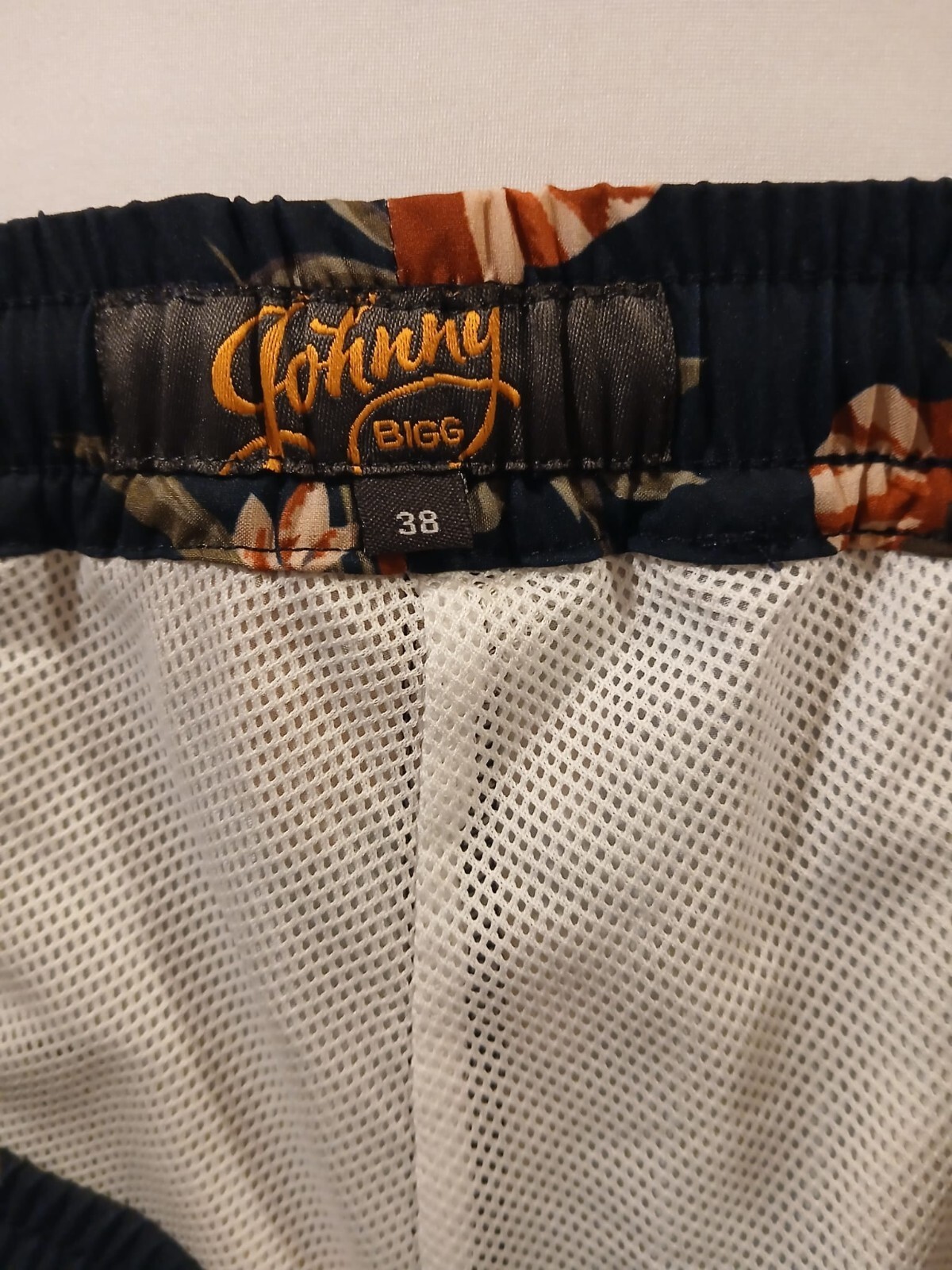 Johnny Bigg Board Short Men 38 Rust Floral Surfing Flat-Front J203SH301.RUS N126 gallery