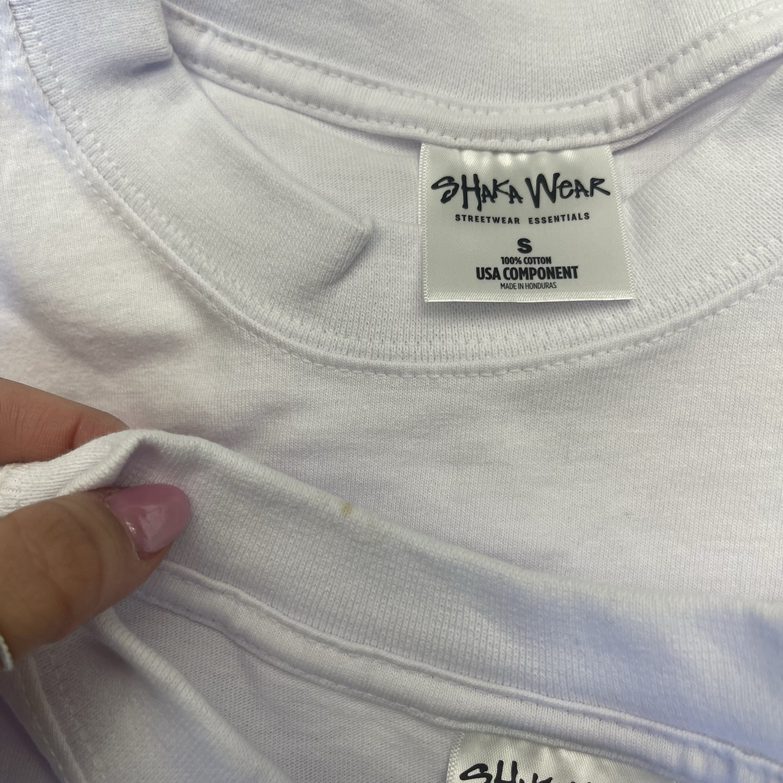 Shaka Wear Super Max Heavy White Short Sleeve T Shirts 5 Pack Mens Small Defects gallery
