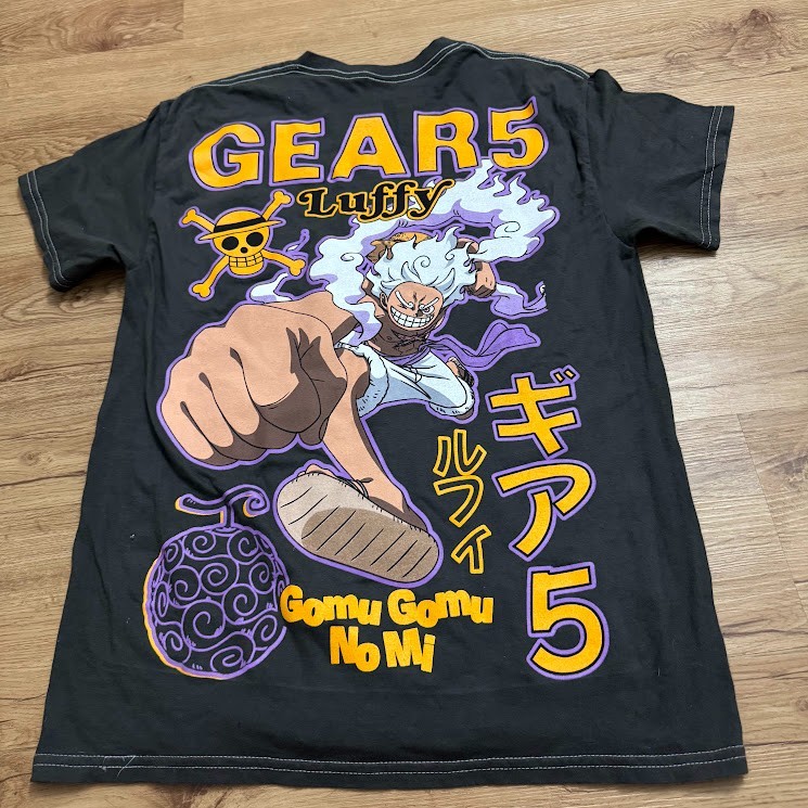 One Piece T-shirt Monkey D. Luffy Gear 5 Gomu Gomu Nomi unisex Adult Small