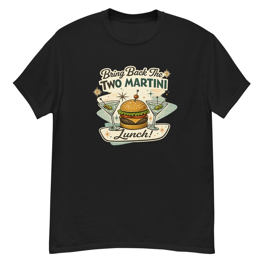 Two Martini Lunch Mid Century Modern Funny Unisex classic tee