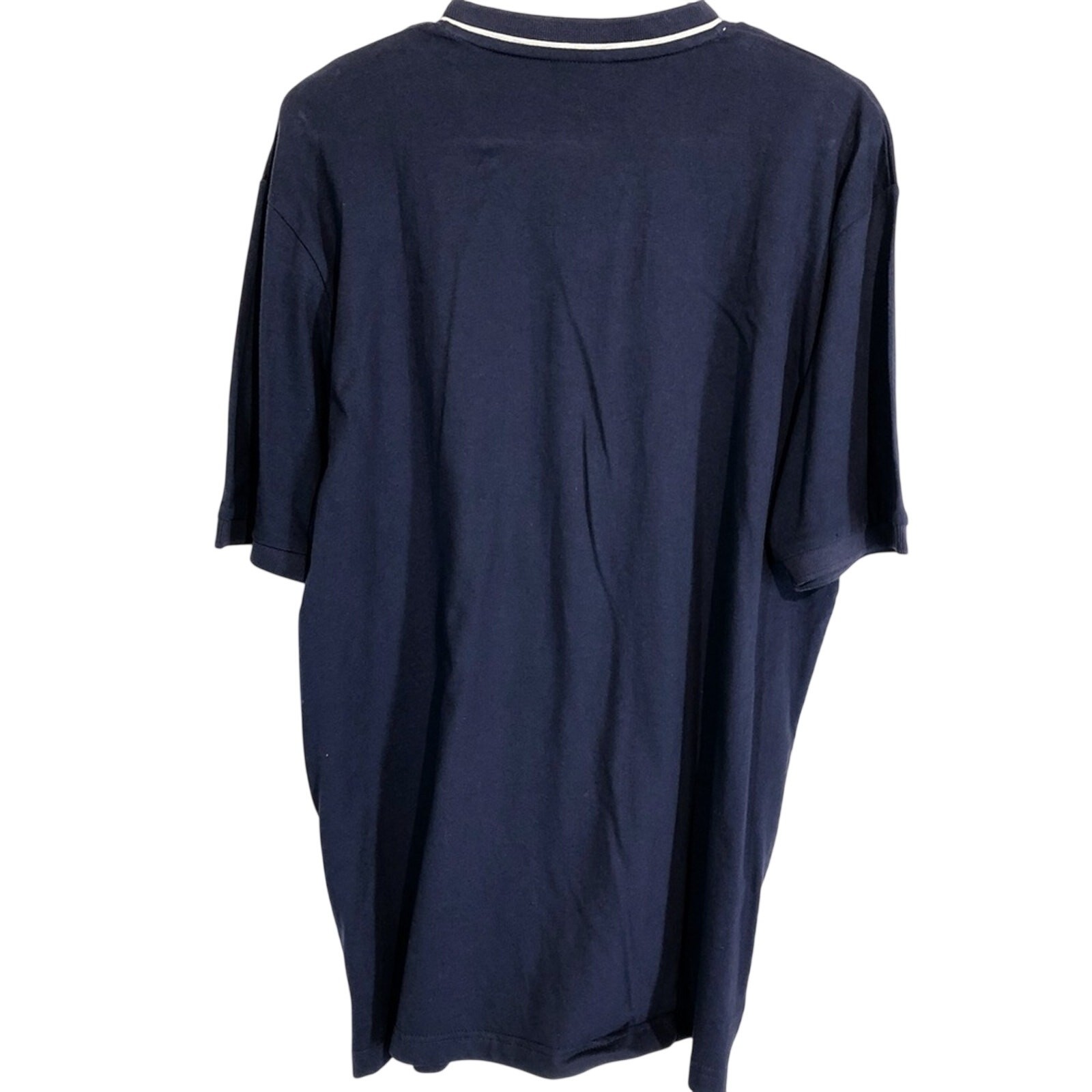 SLAZENGER Navy V-Neck Shirt Cotton Short Sleeve XL gallery