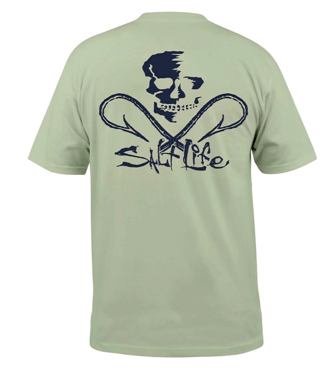 Salt Life Men's Big & Tall "Skull and Hooks", Graphic T-Shirt, XLT, 2XLT, 3XLT gallery