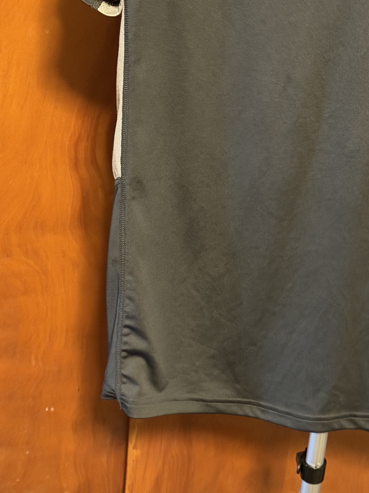 Nike Football Dri-Fit Shirt Mens Large Gray Vertical Graphic Tee gallery