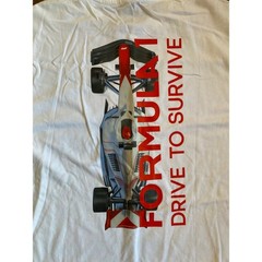 Puma Formula 1 Drive To Survive F1 Graphic T-Shirt White Mens Large 631734 02