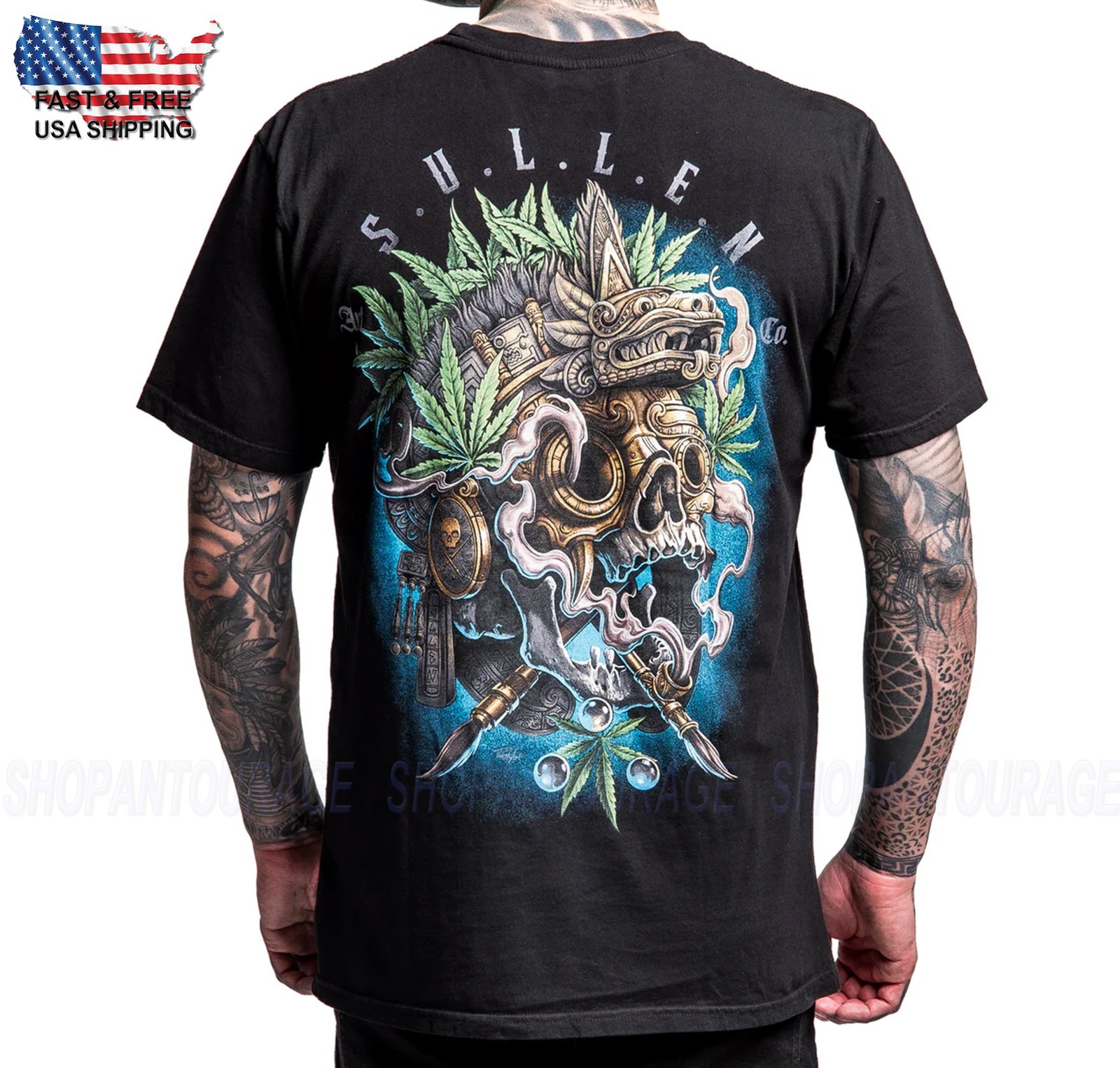 Sullen Art Collective Flower God Premium SCM8092 Short Sleeve T-shirt For Men gallery