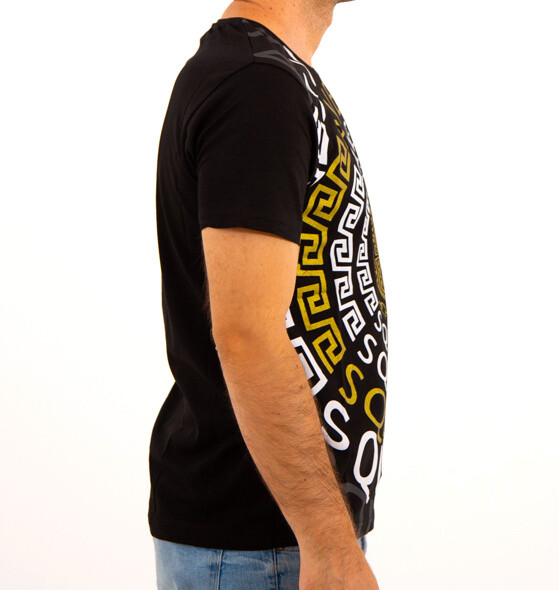 Avenue Square Shirt Tee Designer Round Neck Short Sleeve Gold White Black Hip Hop gallery