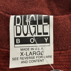 Vintage 90s Bugle Boy Striped T Shirt Surf Skate Deadstock Baggy Fit Men’s XL